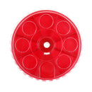Mini Plastic Storage Box Organizer 7 Compartments for Beads Buttons Red