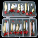 Fishing Spoon Lures Lot 21 Spinner Bait Pike Salmon Bass Sea Trout Crankbait