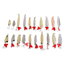 Fishing Spoon Lures Lot 21 Spinner Bait Pike Salmon Bass Sea Trout Crankbait