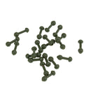 20 Pieces Chod Beads Plastic Beads Release Rig Heli Chod Bead Swivel Accessories Green for Carp Fishing