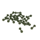 20 Pieces Chod Beads Plastic Beads Release Rig Heli Chod Bead Swivel Accessories Green for Carp Fishing