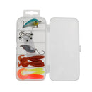 Mixed Fishing Lures Kit Jig Head Hooks Sequin Baits Curly Tail Lures Set