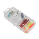 Mixed Fishing Lures Kit Jig Head Hooks Sequin Baits Curly Tail Lures Set