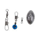 11 Pieces Fishing Tackle Set Fishing Line Float Explosion Hook Sinker Fishing Alarm Bell Clip Fishing Accessories