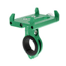 Adjustable Bike Mount, Universal Cell Phone Bicycle Cycle Rack Handlebar & Motorcycle Holder Cradle Clip Stand Green