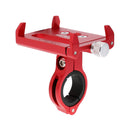 Anti-slip Bike Bicycle Cycle Motorcycle Mount Holder for Universal Mobile Phone Clip Stand Red