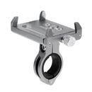 Anti-slip Bike Bicycle Cycle Motorcycle Mount Holder for Universal Mobile Phone Clip Stand Silver