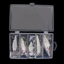 5 Pieces Luminous Fishing Hard Lures Minnow Crankbaits VIB Fishing Lure Set Fishing Tackle