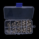 50 Pieces Stainless Steel Heavy Duty Ball Bearing Fishing Rolling Swivels Connector Hook Solid Rings #2 #3 #4 #5 #6