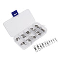 50 Pieces Stainless Steel Heavy Duty Ball Bearing Fishing Rolling Swivels Connector Hook Solid Rings #2 #3 #4 #5 #6