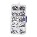 50 Pieces Stainless Steel Heavy Duty Ball Bearing Fishing Rolling Swivels Connector Hook Solid Rings #2 #3 #4 #5 #6