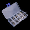 50 Pieces Stainless Steel Heavy Duty Ball Bearing Fishing Rolling Swivels Connector Hook Solid Rings #2 #3 #4 #5 #6
