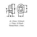 Axle Bicycle Wheel Nuts for Bolt Screw Fastener Washer Bike Accessories