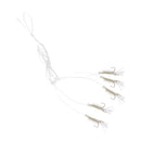 1 Pack Sabiki 5 Shrimp Rigs Glitter Glow in the Dark Fish Saltwater Fishing Bait Baits Lure Size 2