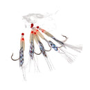 5 Pieces/Pack New Sabiki Soft Fishing Lure Rigs Bait Jigs Lure Soft Lure Worn String Crystal 3/0