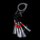 5 Pieces/Pack New Sabiki Soft Fishing Lure Rigs Bait Jigs Lure Soft Lure Worn String Crystal 4/0