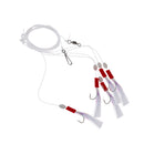 5 Pieces/Pack New Sabiki Soft Fishing Lure Rigs Bait Jigs Lure Soft Lure Worn String Crystal 4/0