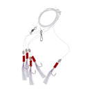 5 Pieces/Pack New Sabiki Soft Fishing Lure Rigs Bait Jigs Lure Soft Lure Worn String Crystal 4/0