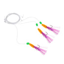3 Pieces Artificial Lure Rigs / Lures - Sea Fishing Tackle - Cod Flatties Bass Mackerel Rig