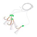 Sabiki Soft Fishing Lure Flatties Bass Mackerel Rigs Bait Jigs Lure Soft Lure Worn String Barbed Hook Size 17 Fishing Lures