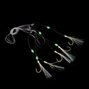 Sabiki Soft Fishing Lure Flatties Bass Mackerel Rigs Bait Jigs Lure Soft Lure Worn String Barbed Hook Size 17 Fishing Lures
