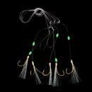 Sabiki Soft Fishing Lure Flatties Bass Mackerel Rigs Bait Jigs Lure Soft Lure Worn String Barbed Hook Size 17 Fishing Lures