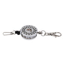 Portable Fishing Tool Carabiner Clip Zinger Retractor with Measure Tape 1m