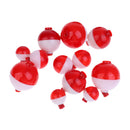 Lot 12 Pieces Fishing Floats Snap on Float Bobbers Hard ABS Plastic Push Button Fishing Round Buoy Float Bobber