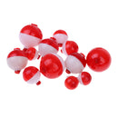 Lot 12 Pieces Fishing Floats Snap on Float Bobbers Hard ABS Plastic Push Button Fishing Round Buoy Float Bobber