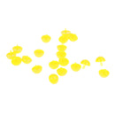 20pcs Boilie Bait Hair Rig Stops Barbel Carp Fishing Terminal Tackle Yellow