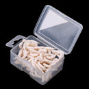 120Pcs/box Soft Fishing Lures Maggots Grubs White Worms Smell Baits Vivid