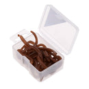 20Pcs/box Artificial 9cm Earthworm Clam Worms Soft Baits Smell Fishing Lures