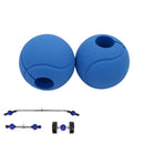 2Pcs Dumbbell Hand Grip Ball Silicone Globe Grip Training Gym Barbell Ball Muscle Builder
