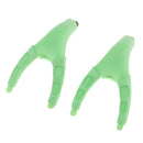 2Pcs Fishing Rod Holder Luminous Green Rod Pod Rest Gripper Stand 8mm Thread