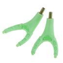 2Pcs Fishing Rod Holder Luminous Green Rod Pod Rest Gripper Stand 8mm Thread
