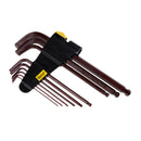 Long Arm Ball End Hex Key Wrench Set Bicycle Cycling Bike MTB Bicycle Repair Tool Set Kits with Tool Holder