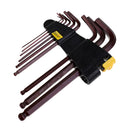 Long Arm Ball End Hex Key Wrench Set Bicycle Cycling Bike MTB Bicycle Repair Tool Set Kits with Tool Holder