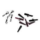 12Pcs Carp Fishing Tackle Quick Change Swivels Rig Tube Hook Lures Connector