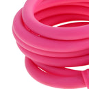 Bike Bicycle Cycle Helmet Pocket Combination Cable Lock Spiral Steel Cable Red