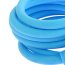 Bike Bicycle Cycle Helmet Pocket Combination Cable Lock Spiral Steel Cable Blue