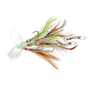 Sabiki Fishing Lure Rigs Bait Jigs Lure Soft Lure String Crystal Barbed Hook with Barrel Swivel