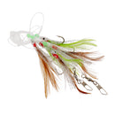 Sabiki Fishing Lure Rigs Bait Jigs Lure Soft Lure String Crystal Barbed Hook with Barrel Swivel