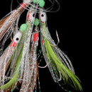 Sabiki Fishing Lure Rigs Bait Jigs Lure Soft Lure String Crystal Barbed Hook with Barrel Swivel