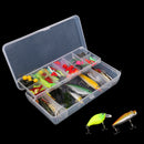 105Pcs Fishing Lures Kit Soft Hard Baits Hooks Fishing Accessories Assorted