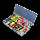 105Pcs Fishing Lures Kit Soft Hard Baits Hooks Fishing Accessories Assorted