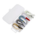 5 Pieces/Lot Jig Fish Head Sinking Fishing Lure with Barbed Hooks 11cm Fresh Salt Water Natural Live Vivid Body Jigging Soft Bait
