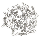 50 Pieces Fishing Snap Connectors Hooked Snap Hook Connector Terminal Fishing Terminal Tackle
