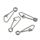 50 Pieces Fishing Snap Connectors Hooked Snap Hook Connector Terminal Fishing Terminal Tackle