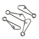 50 Pieces Fishing Snap Connectors Hooked Snap Hook Connector Terminal Fishing Terminal Tackle