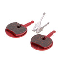 Pair Resin Disc Brake Pads with Fitted Spring for BB5 MTB Bike Road Bicycle